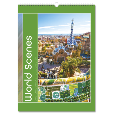 World Scenes Wall Calendar - 13 Leaf